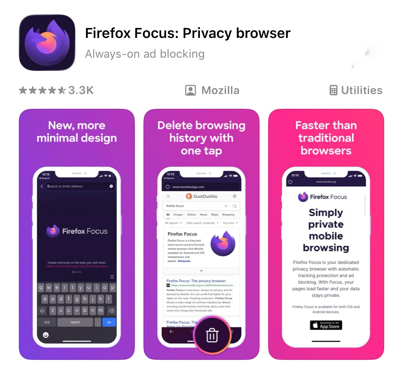 Privacy-Focused Browser