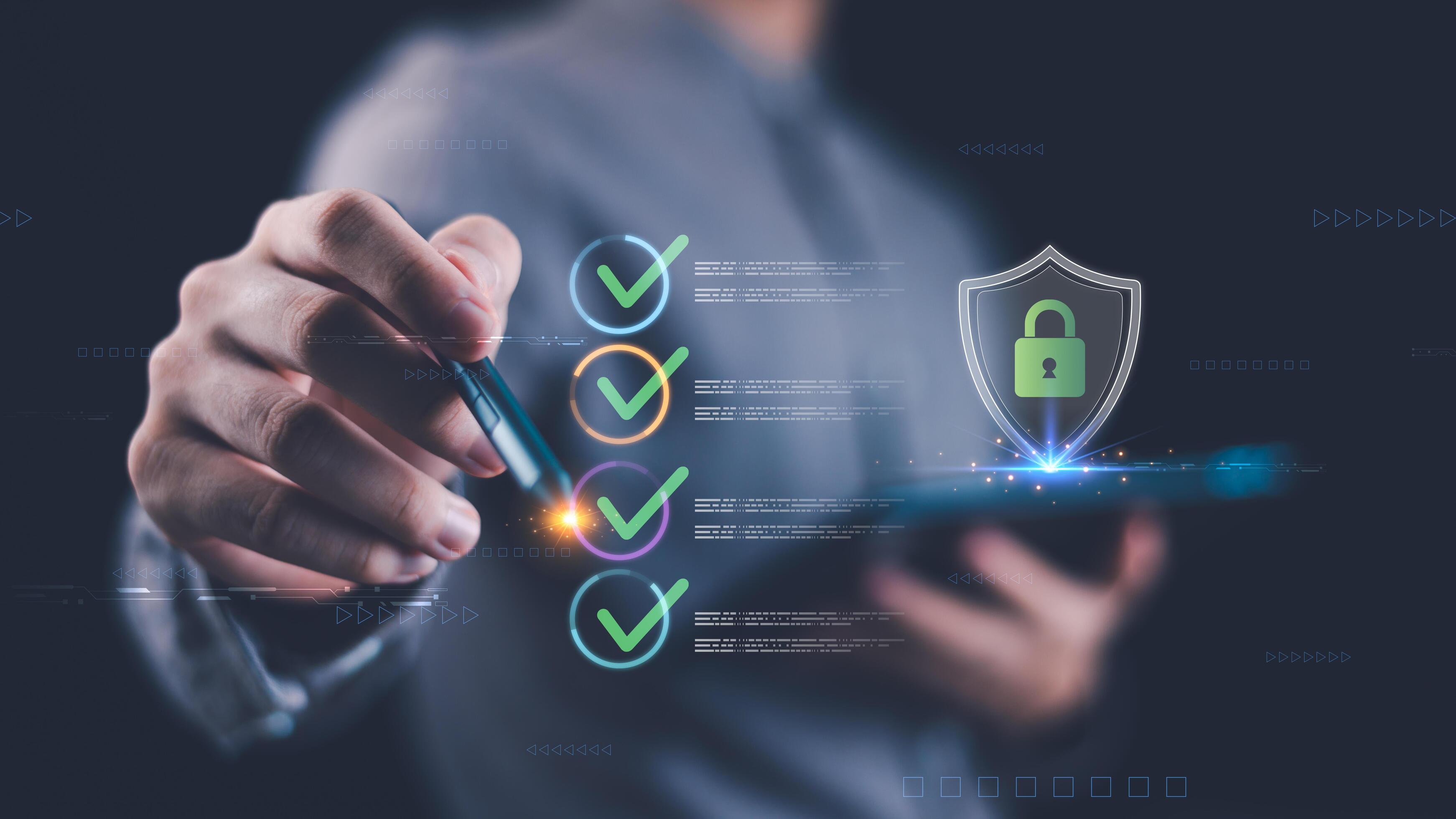 privacy compliance shield icon