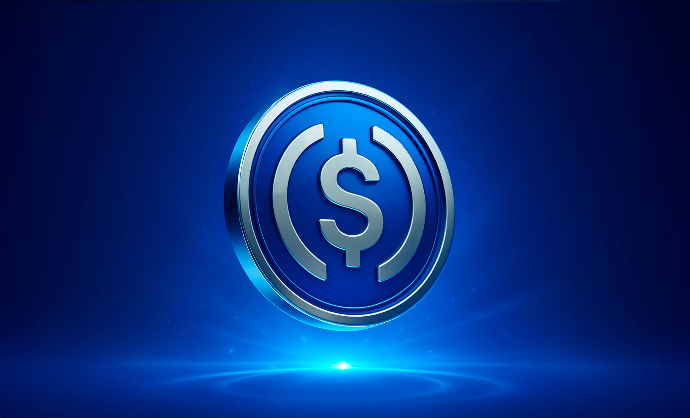 USDC stablecoin logo with rewards icon