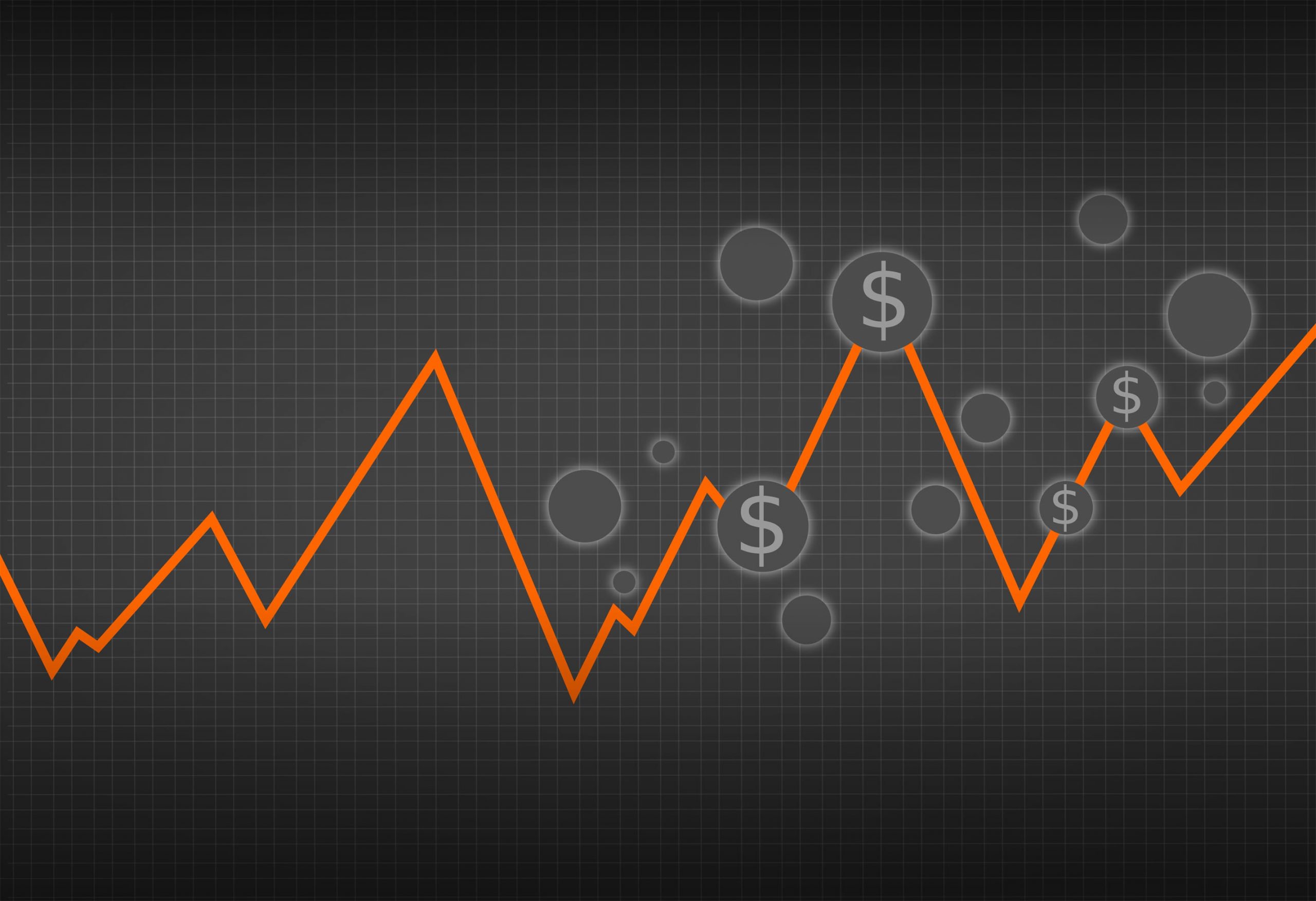 irregular income graph fluctuating