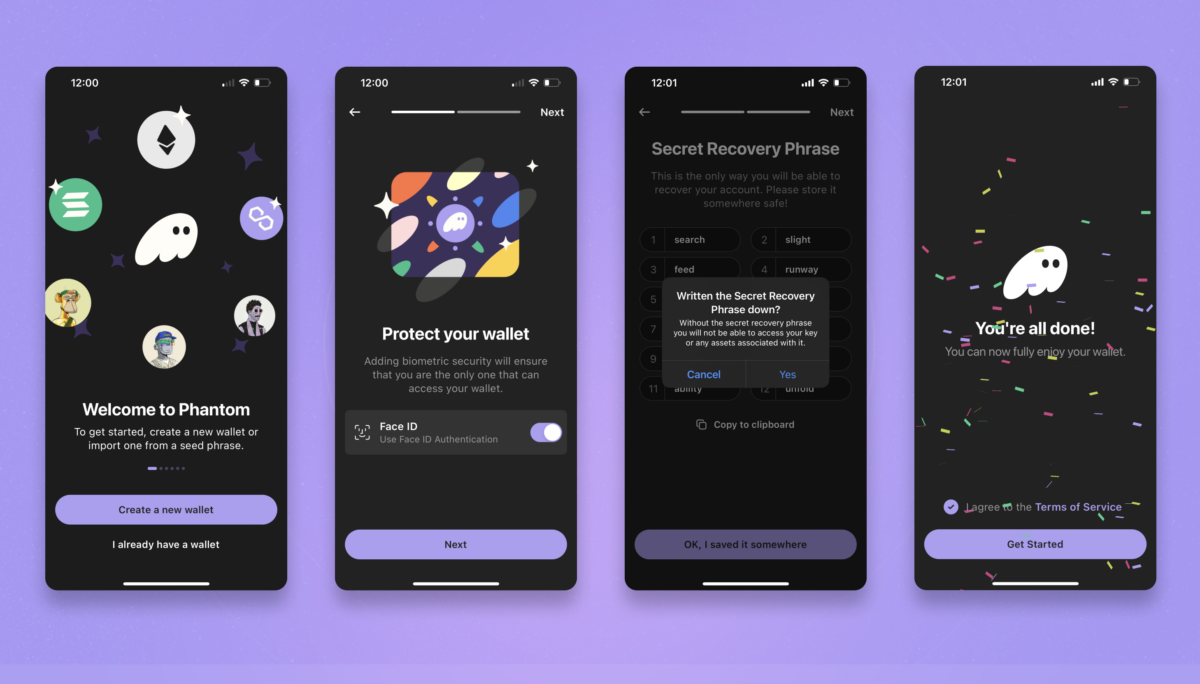 crypto wallet onboarding app